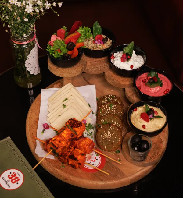 Lebanese mezze platter